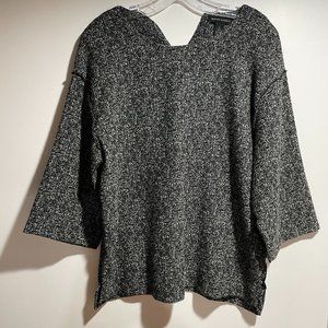 The Limited Black and White Speckled Blouse, Size S